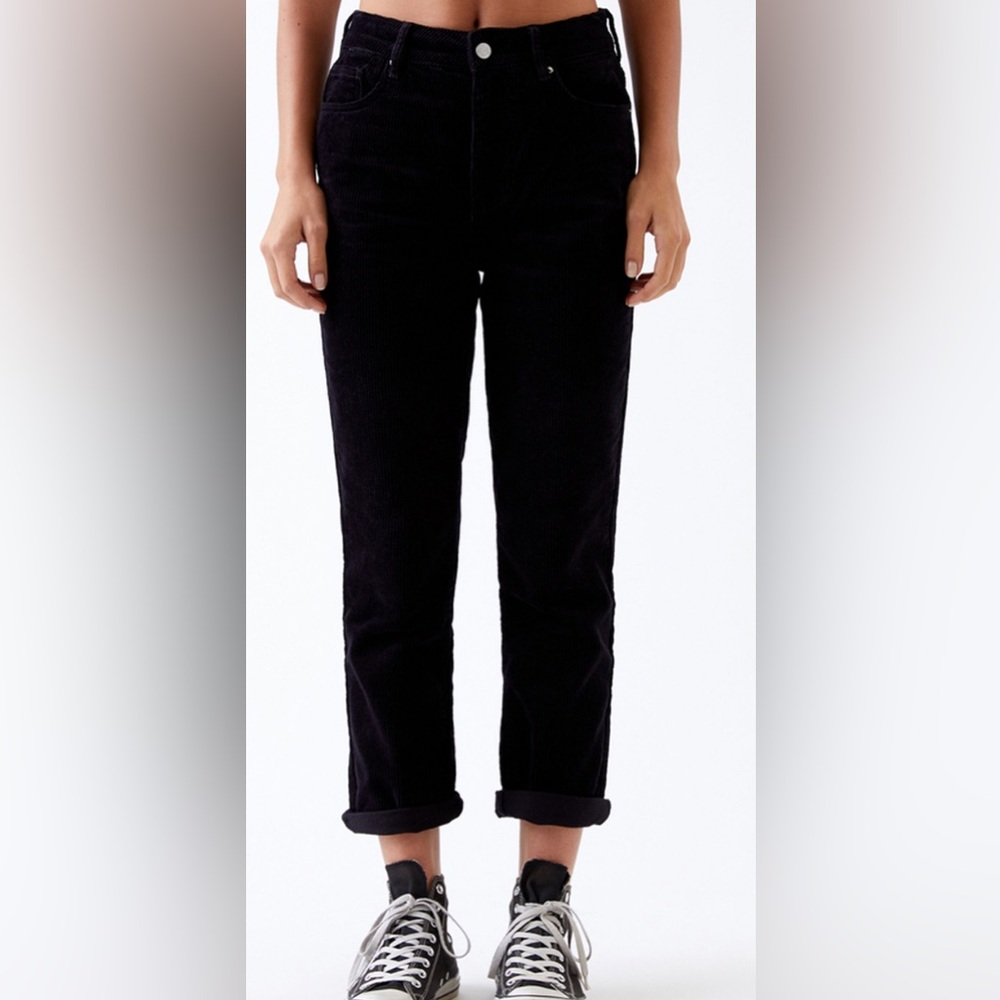 PacSun Black Corduroy Mom Jeans